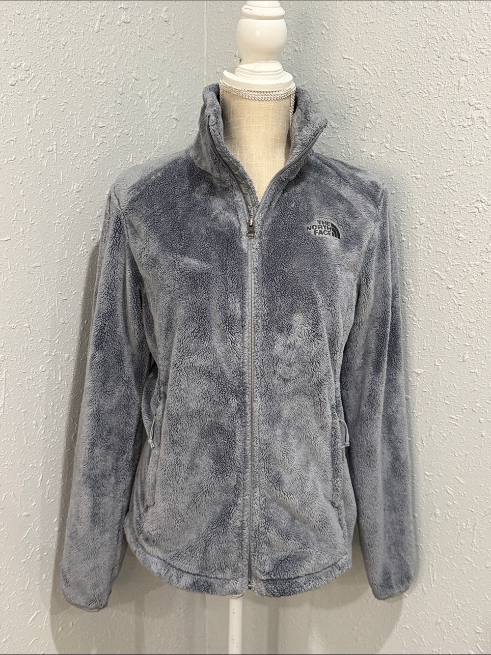 The North Face Heather Gray Osito Fleece Jacket‎ Size Small